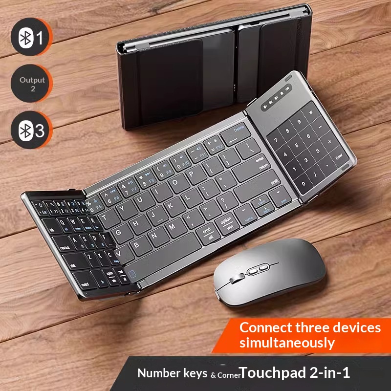 Laptop Accessories Gaming - Mengzu Tri Fold Wireless Bluetooth Keyboard
