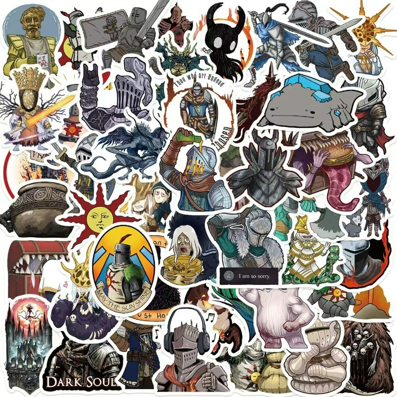 50pcs Dark Souls Waterproof Vi - Laptop Accessories Cool ulasan dan harga