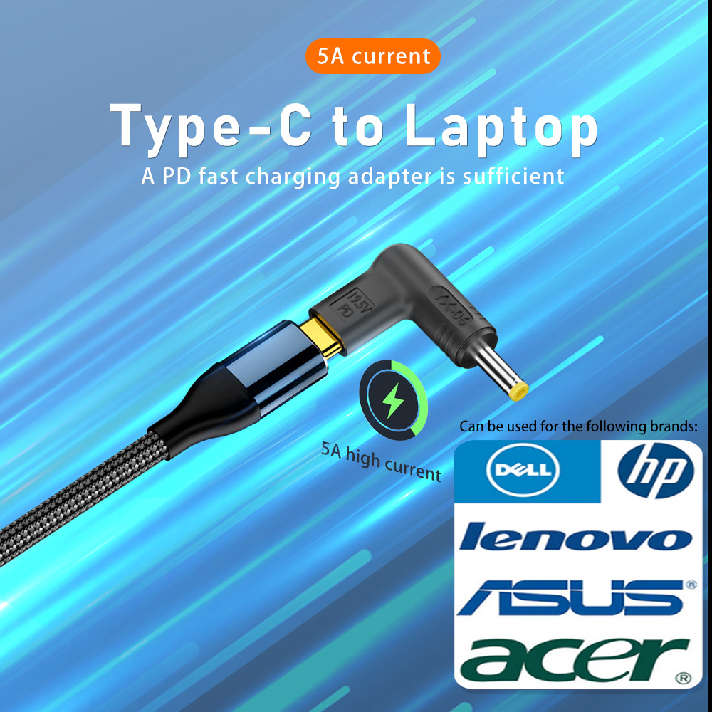 100W USB Type C to DC Fast Cha - Laptop Accessories Dell ulasan dan harga