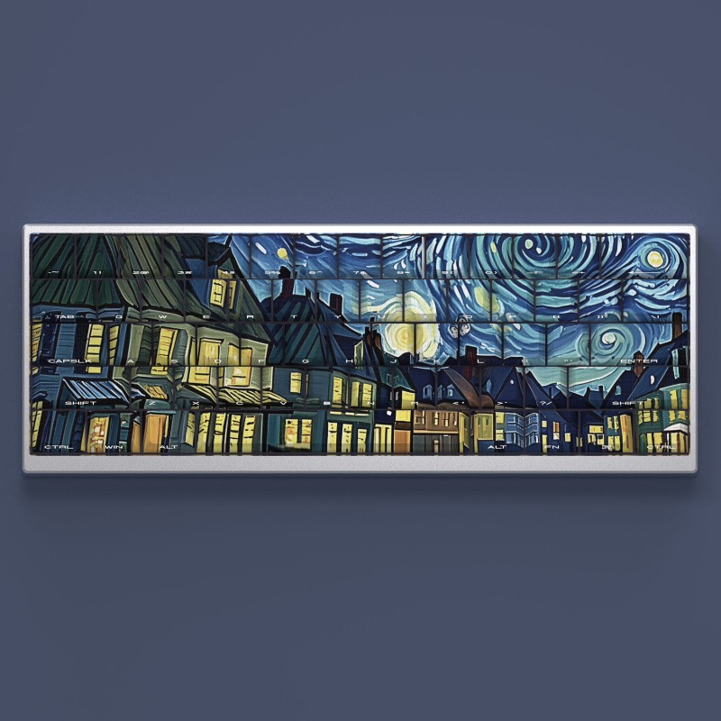 Van Gogh Starry Sky Theme Keyc - Laptop Accessories Cool ulasan dan harga