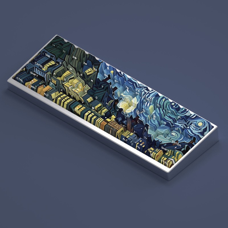 Van Gogh Starry Sky Theme Keyc - Laptop Accessories Cool ulasan dan harga