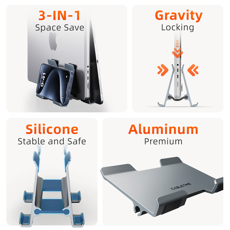 CABLETIME Vertical Laptop Stan - Laptop Accessories Dell ulasan dan harga