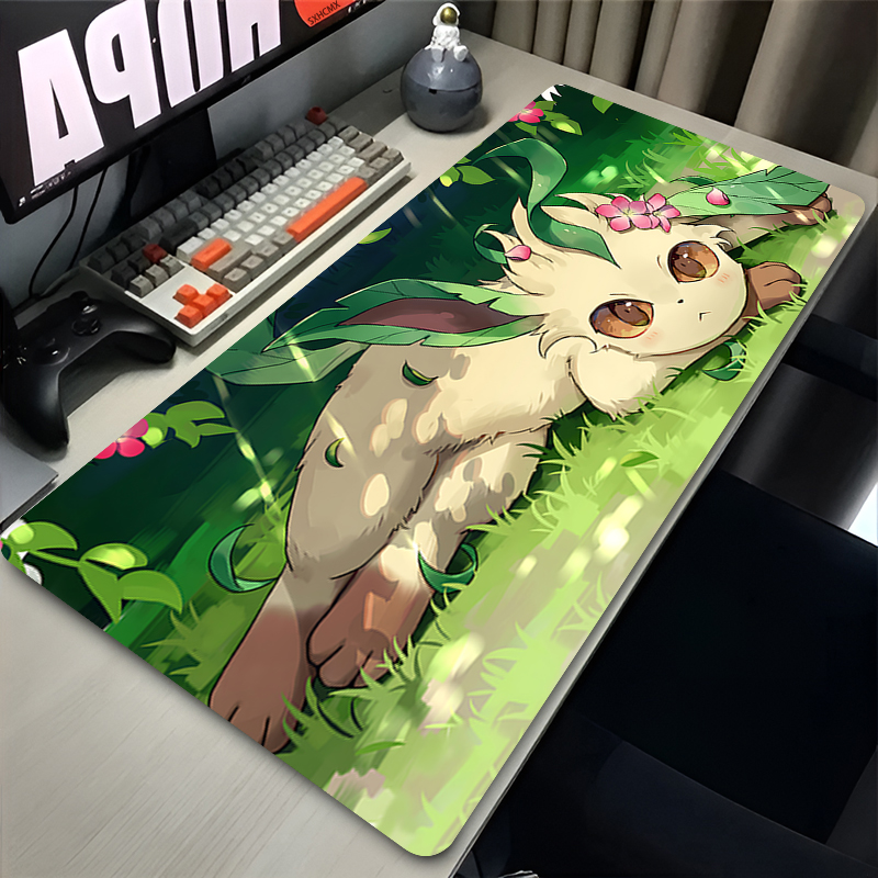 Mouse Pad Gamer P-pokemon Leaf - Laptop Accessories Gaming ulasan dan harga