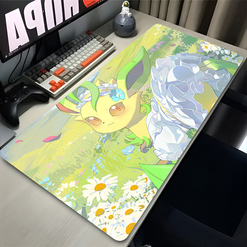 Mouse Pad Gamer P-pokemon Leaf - Laptop Accessories Gaming ulasan dan harga