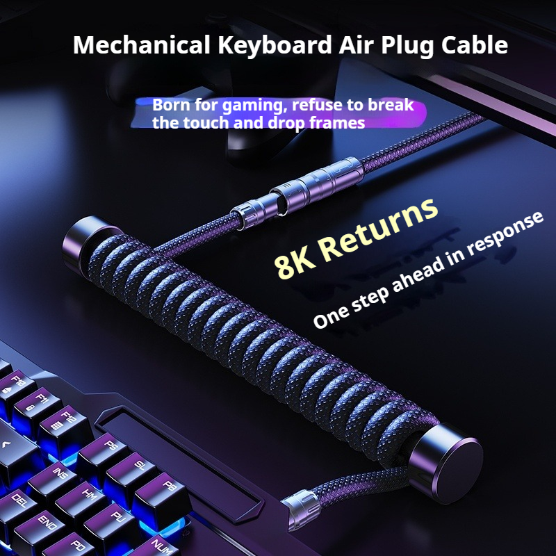 Eary 1.2m Coiled Keyboard Cabl - Laptop Accessories Cool ulasan dan harga
