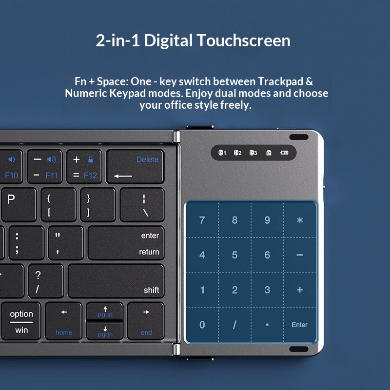 Mengzu Tri Fold Wireless Bluet - Laptop Accessories Gaming ulasan dan harga